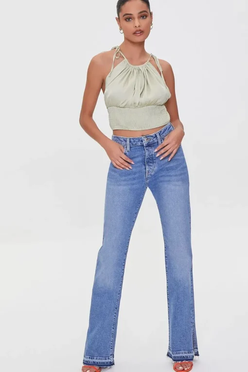 Tie-Strap Smocked Cami