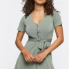 Tie-Waist Mini Dress