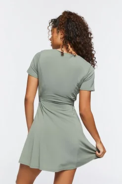 Tie-Waist Mini Dress