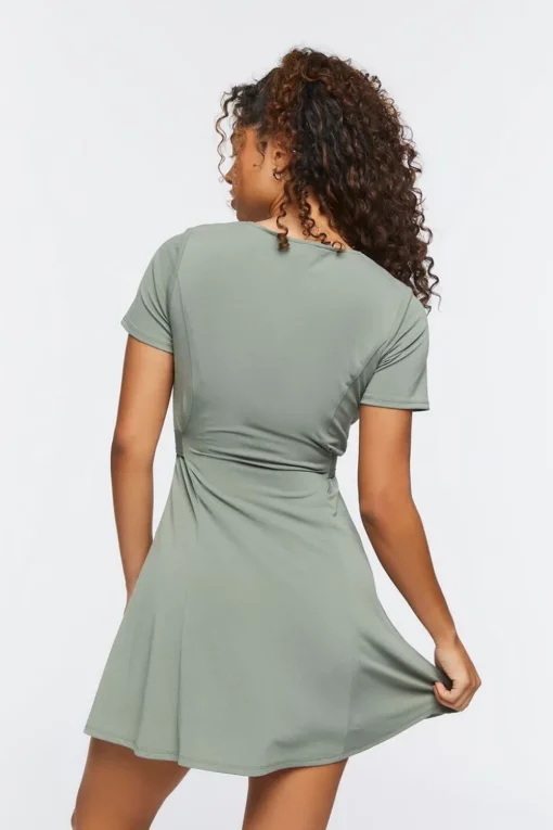 Tie-Waist Mini Dress