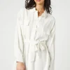 Tie-Waist Mini Shirt Dress
