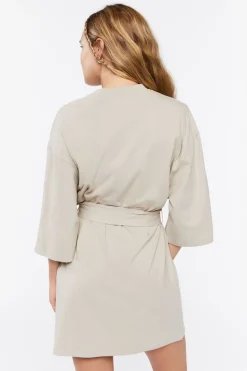 Tie-Waist Mini T-Shirt Dress