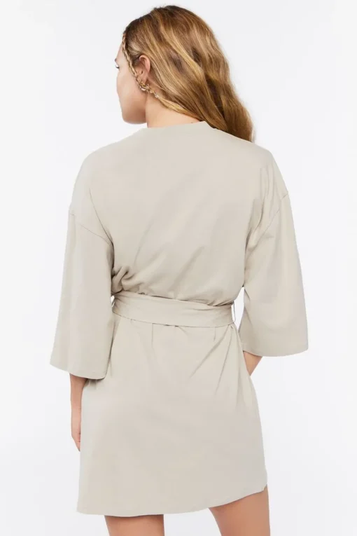 Tie-Waist Mini T-Shirt Dress