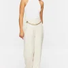 Toggle Chain High-Rise Trousers