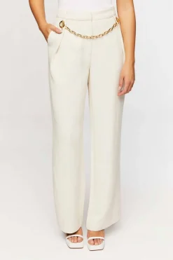 Toggle Chain High-Rise Trousers