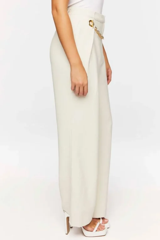 Toggle Chain High-Rise Trousers