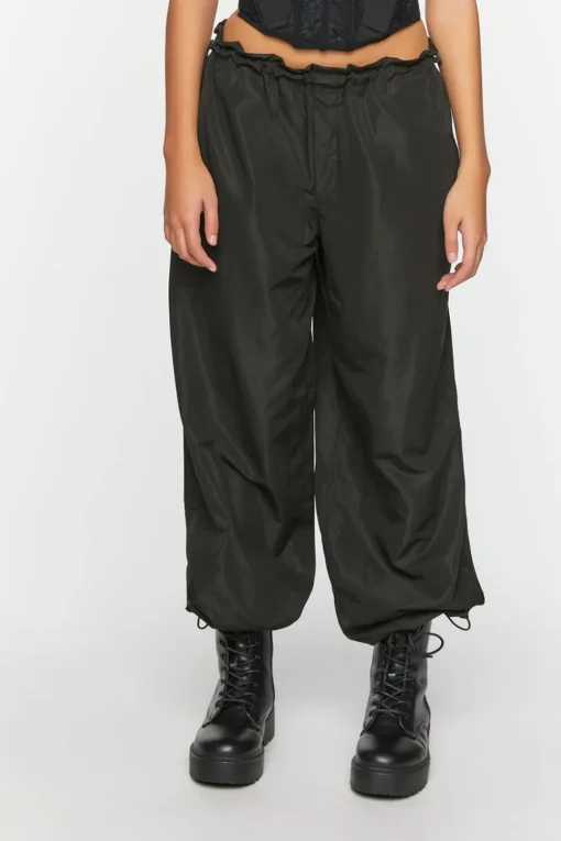 Toggle Low-Rise Parachute Pants