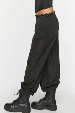 Toggle Low-Rise Parachute Pants