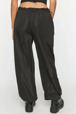 Toggle Low-Rise Parachute Pants