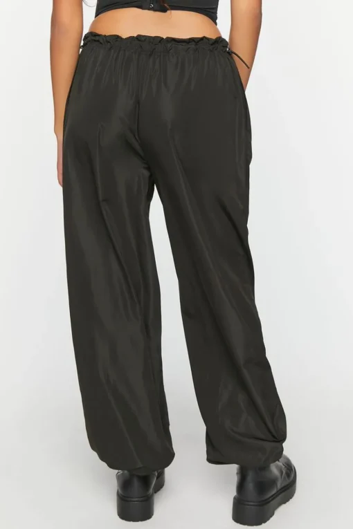 Toggle Low-Rise Parachute Pants