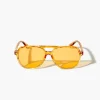 Tortoiseshell Aviator Sunglasses