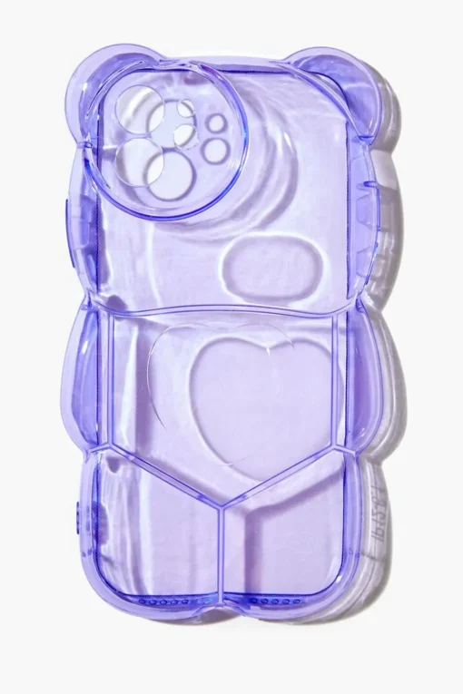 Transparent Bubble Bear Case For Iphone 12