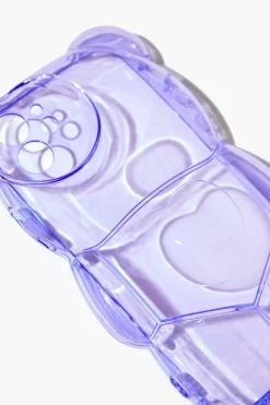 Transparent Bubble Bear Case For Iphone 12
