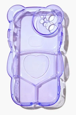Transparent Bubble Bear Case For Iphone 12