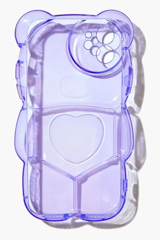 Transparent Bubble Bear Case For Iphone 12