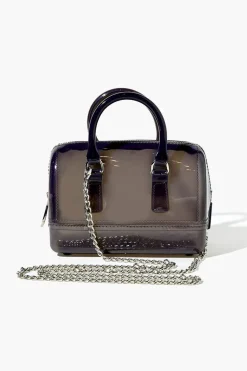 Transparent Mini Crossbody Bowler Bag