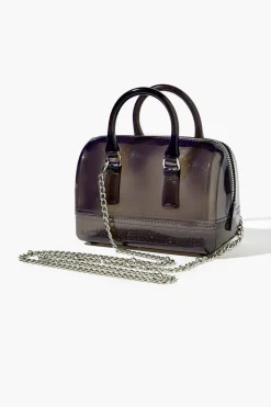 Transparent Mini Crossbody Bowler Bag