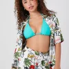 Tropical Beach Graphic Pull-On Shorts
