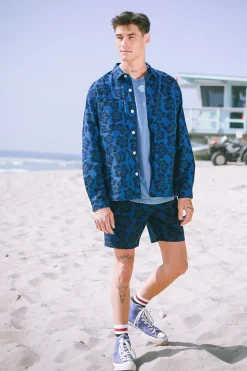 Tropical Floral Drawstring Shorts