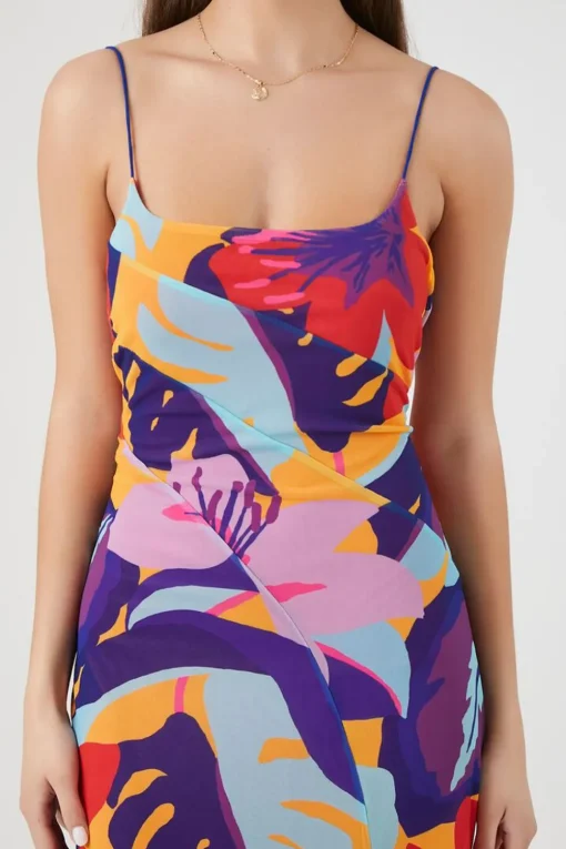 Tropical Floral Maxi Dress