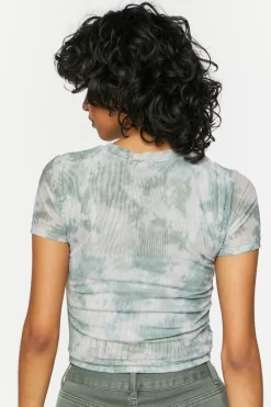 Trouble Tie-Dye Mesh Graphic Tee