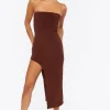 Tube Midi Slit Dress