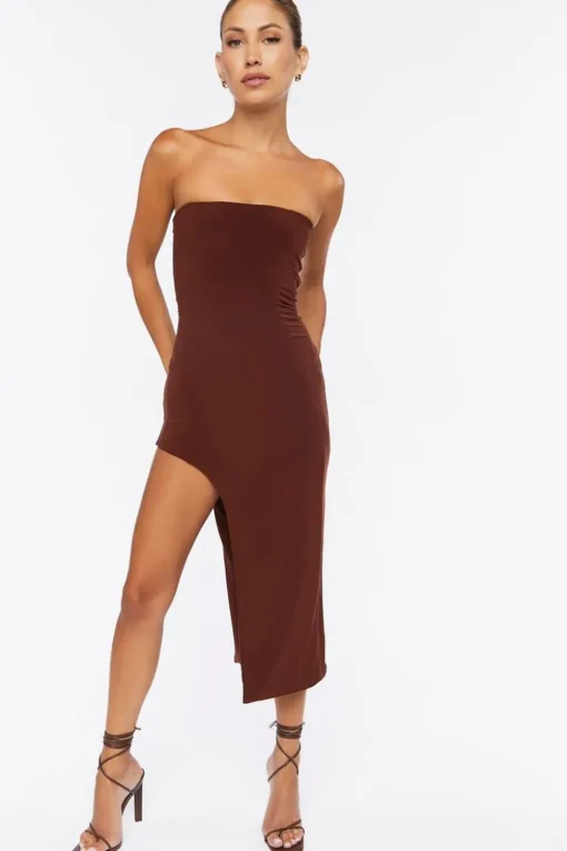 Tube Midi Slit Dress