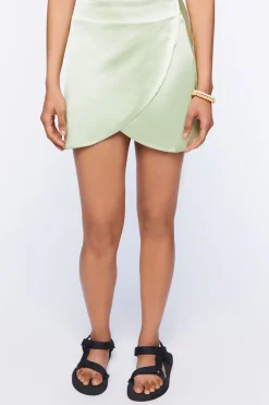 Tulip-Hem Mini Skirt
