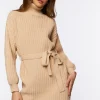 Turtleneck Mini Sweater Dress