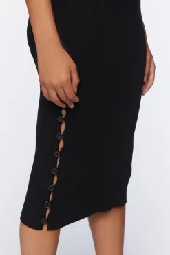 Turtleneck Sweater Midi Dress