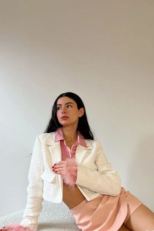 Tweed Cropped Blazer