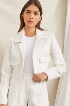 Tweed Cropped Blazer