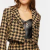 Tweed Houndstooth Blazer