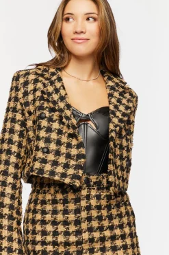 Tweed Houndstooth Blazer
