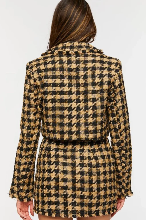 Tweed Houndstooth Blazer