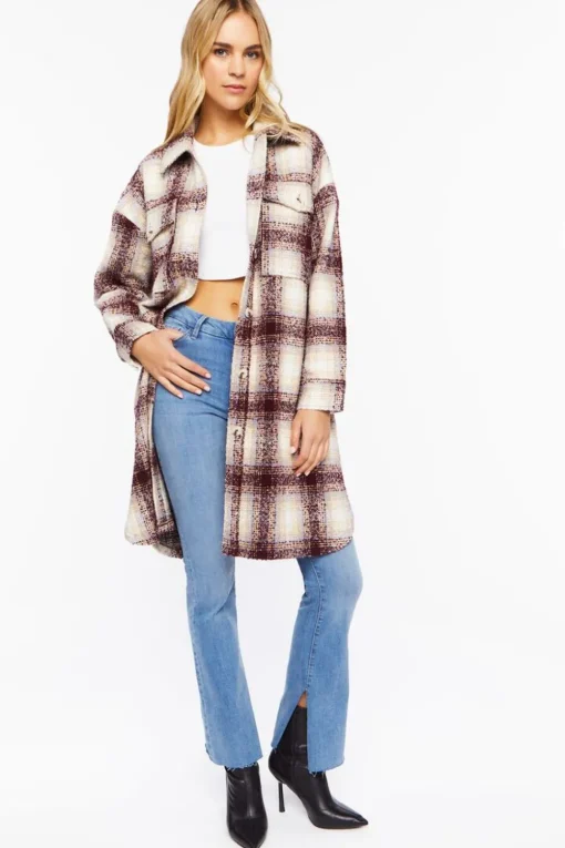 Tweed Longline Shacket