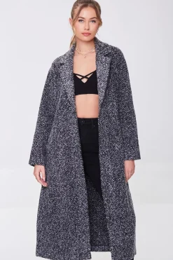 Tweed Longline Wrap Coat