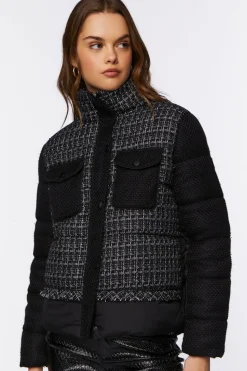 Tweed Puffer Jacket