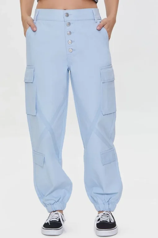 Twill Cargo Joggers