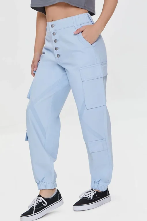 Twill Cargo Joggers