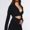 Twill Cutout Blazer Mini Dress