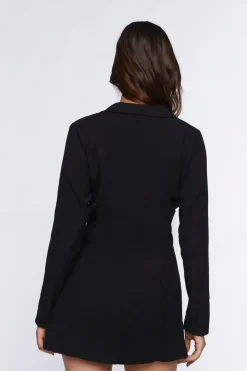 Twill Cutout Blazer Mini Dress