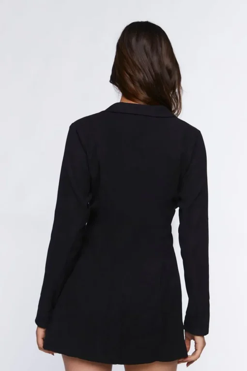 Twill Cutout Blazer Mini Dress
