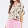 Twill Drawstring Shorts