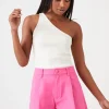 Twill High-Rise Trouser Shorts
