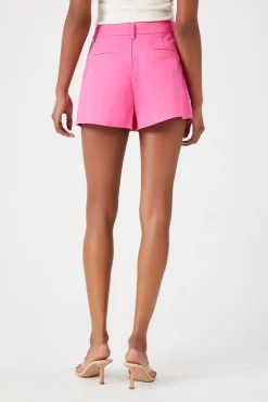 Twill High-Rise Trouser Shorts