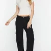 Twill Mid-Rise Cargo Pants