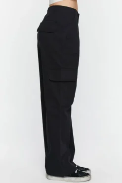 Twill Mid-Rise Cargo Pants