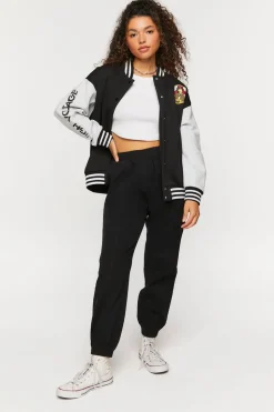 Twill Mid-Rise Joggers