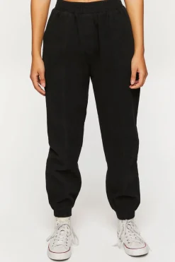 Twill Mid-Rise Joggers